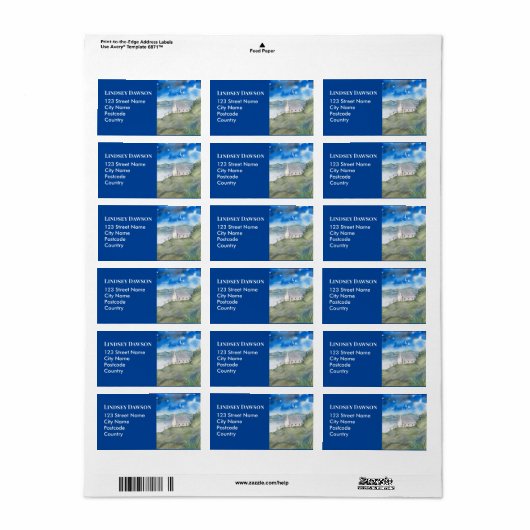 Stillness van de Waterverf van het landschap van h Etiket (Full Sheet)