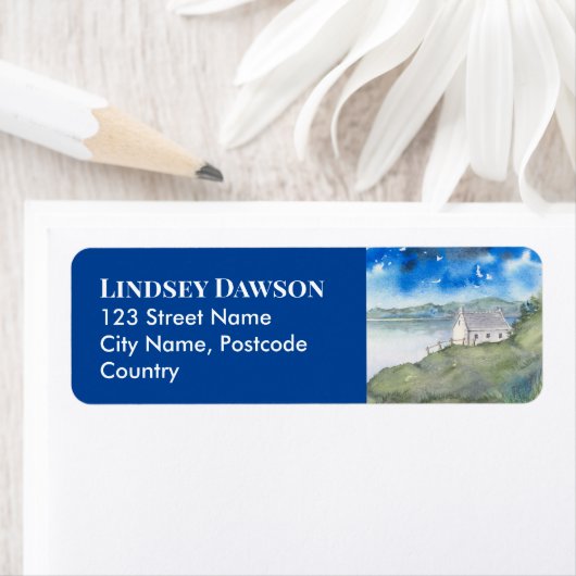 Stillness van de Waterverf van het landschap van h Etiket (Insitu)