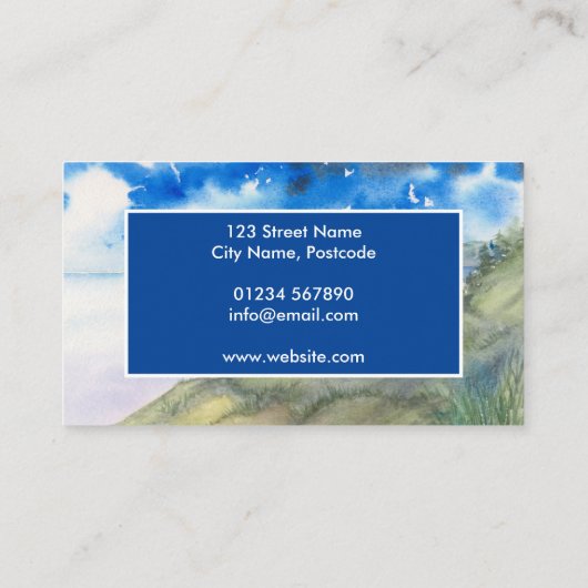 Stillness van de Waterverf van het landschap van h Visitekaartje (Achterkant)