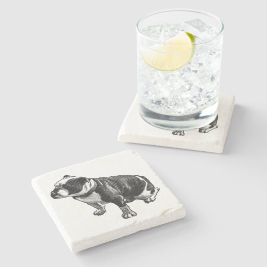 Stillness With Substance Stenen Onderzetter (Zijkant)