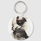 Stillvoll Geisha asiatisch -  Sleutelhanger (Achterkant)