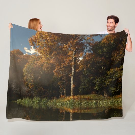 Stillwater (Herfst) Fleece Deken (In situ)