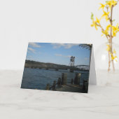“Stillwater Lift Bridge” Wenskaart voor een spoedi Kaart (Gele Bloem)