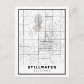 Stillwater Map Briefkaart (Voorkant)