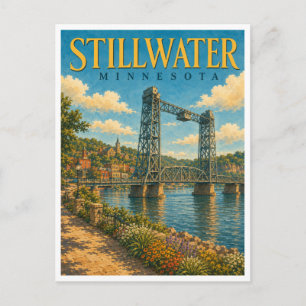 Stillwater Minnesota Lift Bridge GeoSaga Briefkaart