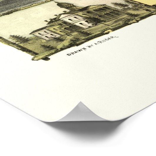 Stillwater, MN Panorama Map - 1870 Poster (Hoek)