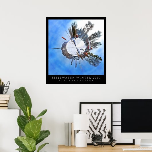 Stillwater Winter Polar Panoramic Poster (Thuiskantoor)