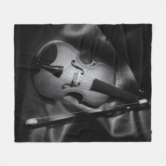 Stilstaand afbeelding van een viool fleece deken (Voorkant (Horizontaal))
