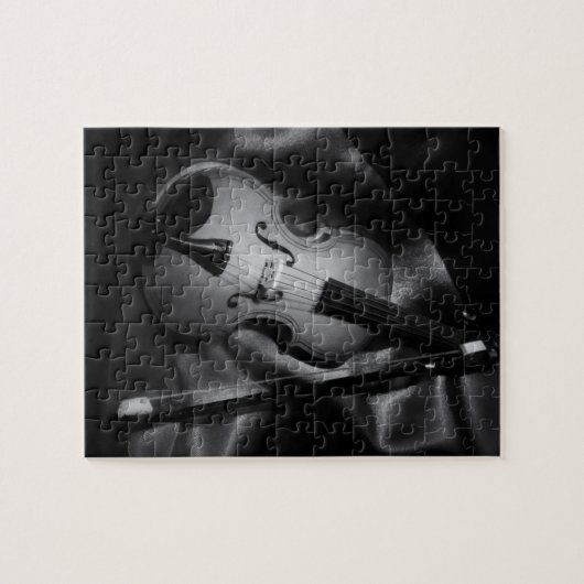 Stilstaand afbeelding van een viool legpuzzel (Horizontaal)