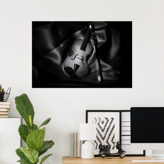 Stilstaand afbeelding van een viool poster (Thuiskantoor)