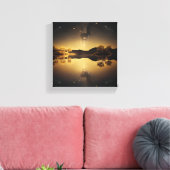 stilstaand meer canvas afdruk (Insitu (Woonkamer))