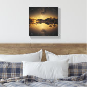 stilstaand meer canvas afdruk (Insitu (Slaapkamer))