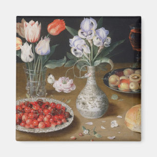 Stilstaande lenzen, Tulpen, kersen en aardbeien Magneet