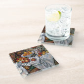 stilstaande Sinaasappels - Paul Cezanne die kunst Glazen Onderzetter (Schuin)
