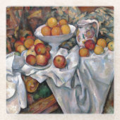 stilstaande Sinaasappels - Paul Cezanne die kunst  Glazen Onderzetter (Voorkant)