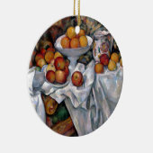 stilstaande Sinaasappels - Paul Cezanne die kunst  Keramisch Ornament (Rechts)