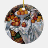 stilstaande Sinaasappels - Paul Cezanne die kunst  Keramisch Ornament (Achterkant)