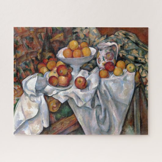 stilstaande Sinaasappels - Paul Cezanne die kunst  Legpuzzel (Horizontaal)