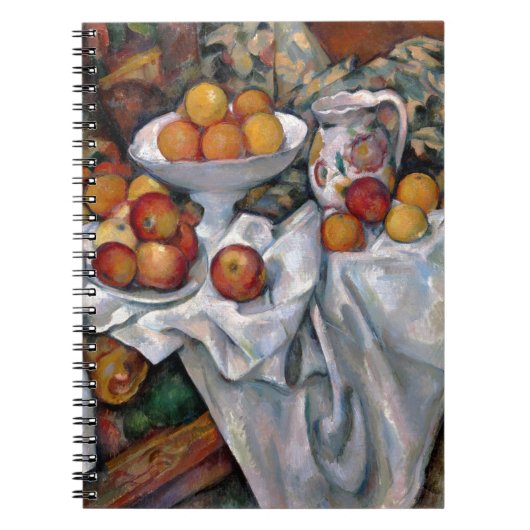 stilstaande Sinaasappels - Paul Cezanne die kunst  Notitieboek (Voorkant)