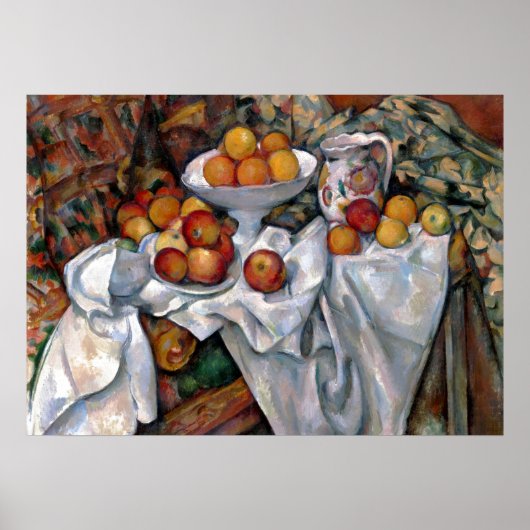 stilstaande Sinaasappels - Paul Cezanne die kunst  Poster (Voorkant)