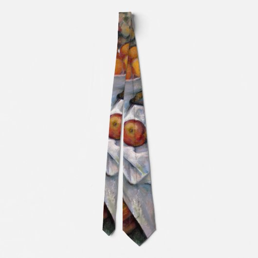 stilstaande Sinaasappels - Paul Cezanne die kunst  Stropdas (Achterkant)