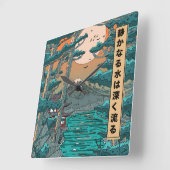 Stilstaande wateren lopen diep. vierkante klok (Hoek)