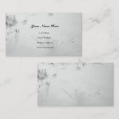 Stilstaande waterreflecties/B&W-spiegels Visitekaartje (Voorkant / Achterkant)