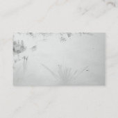 Stilstaande waterreflecties/B&W-spiegels Visitekaartje (Achterkant)