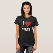 Stilt Carnaval Walk op Stilts Day Stiltwalker Scho T-shirt (Voorkant volledig)