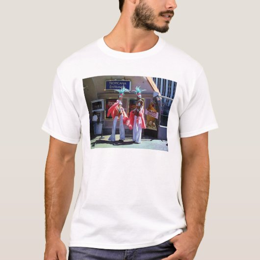 Stilt Dancers mannen witte T-shirt (Voorkant)