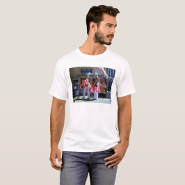 Stilt Dancers mannen witte T-shirt