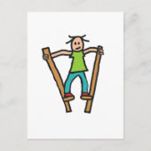 Stilt Walking Briefkaart (Voorkant)