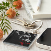 STILTE | Acryl Sleutelhanger (Voorkant Rechts)