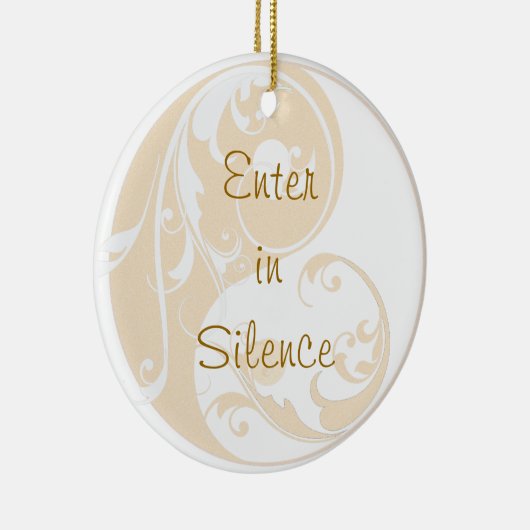 Stilte alsjeblieft Yin en Yang door Hanger Keramisch Ornament (Rechts)