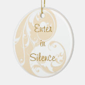 Stilte alsjeblieft Yin en Yang door Hanger Keramisch Ornament (Links)