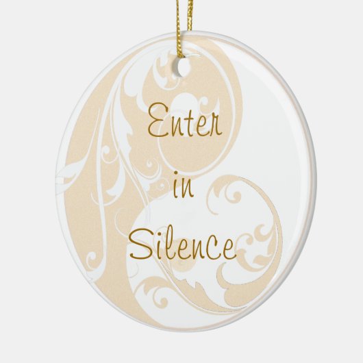 Stilte alsjeblieft Yin en Yang door Hanger Keramisch Ornament (Links)