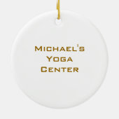 Stilte alsjeblieft Yin en Yang door Hanger Keramisch Ornament (Achterkant)