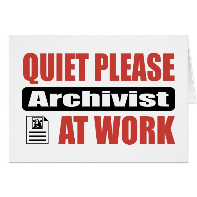 Stilte archivist op het werk (Voorkant Horizontaal)