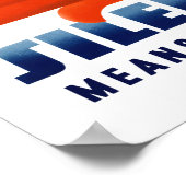 Stilte betekent beveiliging poster (Hoek)