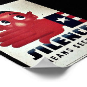 Stilte betekent beveiliging poster (Hoek)