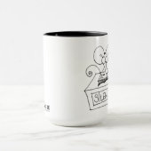 Stilte! Bibliotheekmuis - Mok voor kruimuizen (Midden)