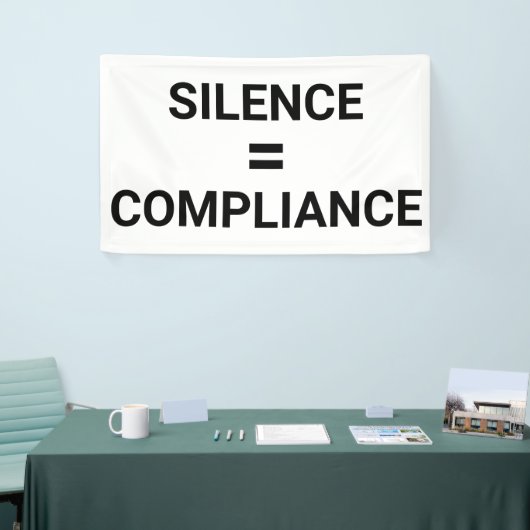 STILTE = COMPLIANCE Dapper protest Maart Spandoek (Beurs)