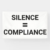STILTE = COMPLIANCE Dapper protest Maart Spandoek (Horizontaal)