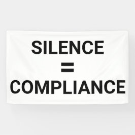 STILTE = COMPLIANCE Dapper protest Maart Spandoek