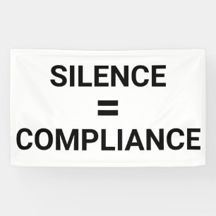 STILTE = COMPLIANCE Dapper protest Maart Spandoek