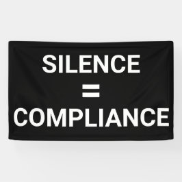 STILTE = COMPLIANCE Politiek protest Maart Spandoek