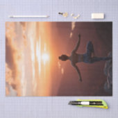 "Stilte, de geest en de ziel zullen spreken" Tissuepapier (Craft)