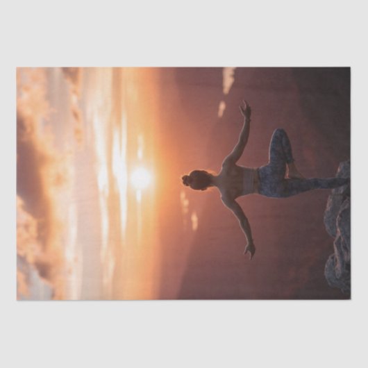 "Stilte, de geest en de ziel zullen spreken" Tissuepapier (Voorkant)