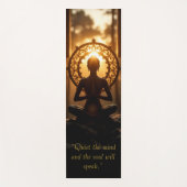 "Stilte, de geest en de ziel zullen spreken" Yogamat (Voorkant)