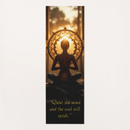 "Stilte, de geest en de ziel zullen spreken" Yogamat